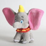 2 Elefanten Dumbo plysch, blå och grå Disney-plysch Material: Bomull