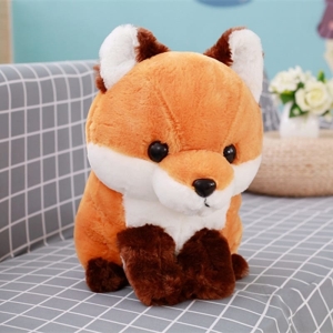 Söt vit räv plysch Kawaii • Min Gosedjur