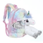 Silver Unicorn ryggsäck Plush Bag Material: Bomull