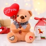Jag älskar dig ballong björn plysch Alla hjärtans dag Material: Bomull
