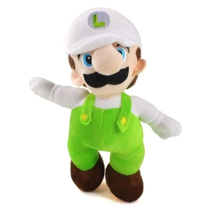 Luigi plysch vit och grön outfit Mario plysch Material: Bomull