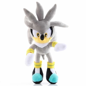 Silver the Hedgehog Sonic Plush Material: Bomull