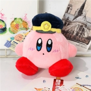 Kirby rosa plysch, sittande med sjömanshatt
