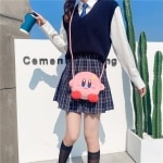 Kirby Plush Video Game Shoulder Bag Kirby Plush Backpack Material: Bomull