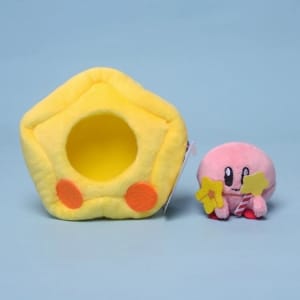 Kirby plysch i sin gula stjärna Videospel plysch Kirby plysch Material: Bomull