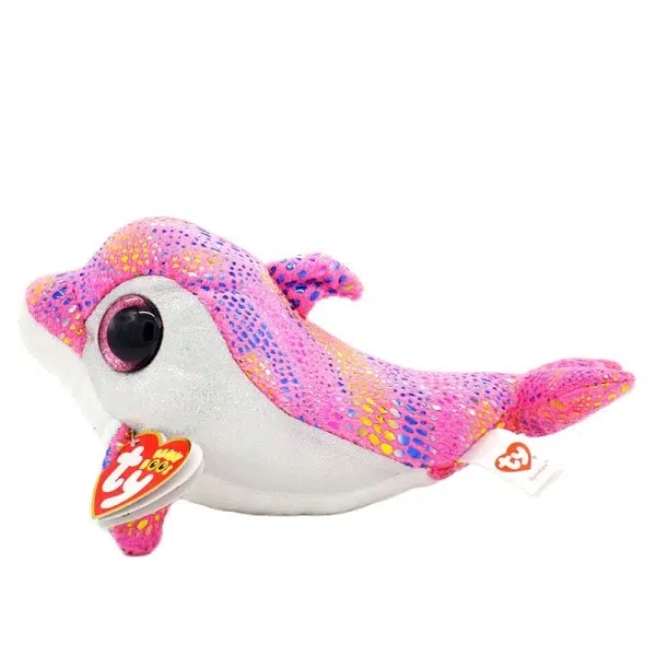 Ty - plyschhatt, stora ögon, rosa delfin, Animal Collection, djuphavsfiskdocka leksaker, julklapp födelsedagspresent, 15CM Okategoriserad a75a4f63997cee053ca7f1: 15cm
