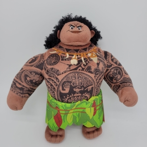 Fullt tatuerad plysch av Disney-tecknade figuren Moana Maui